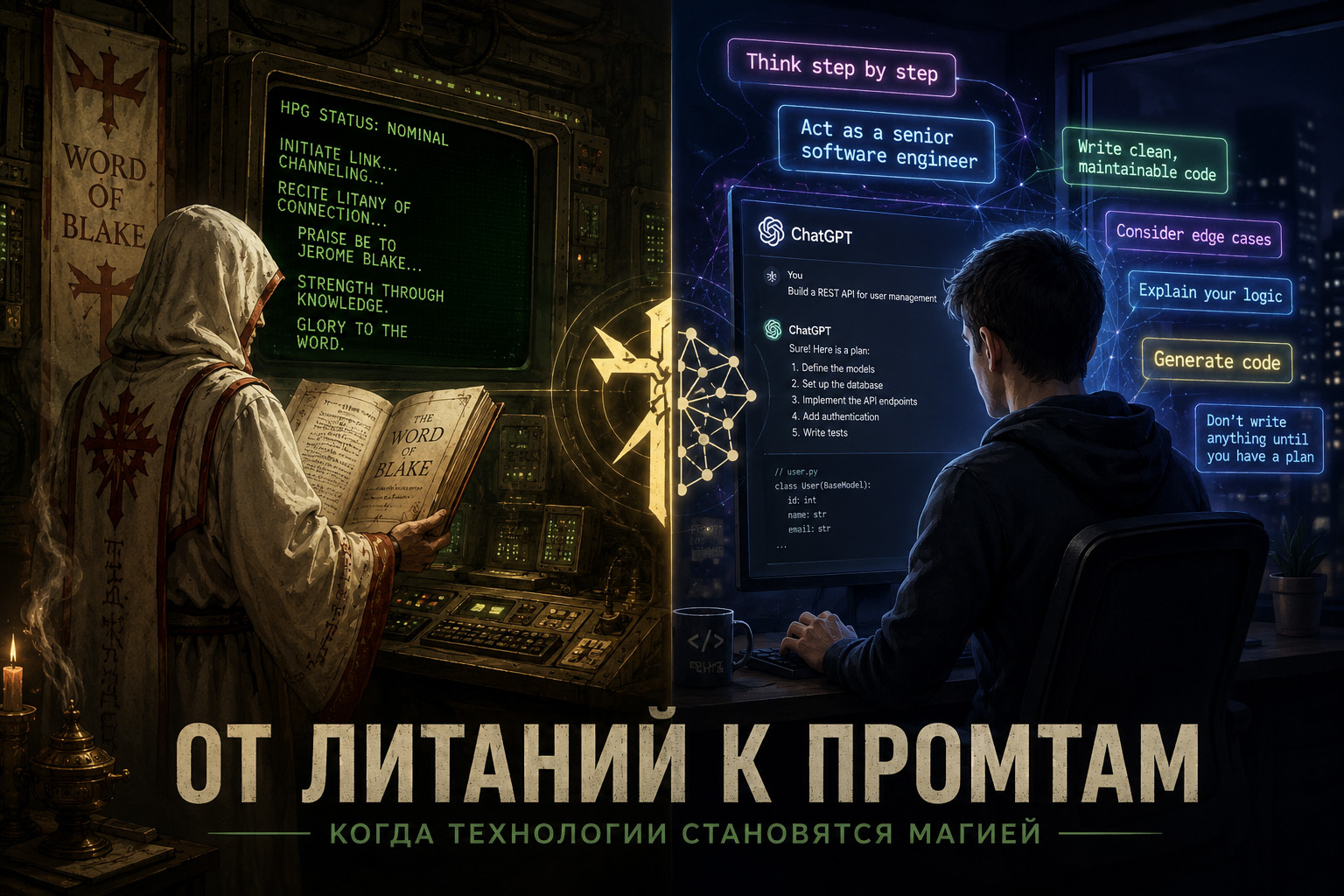 Featured image of post КомСтар, Слово Блейка и вайбкодинг: когда технологии становятся магией